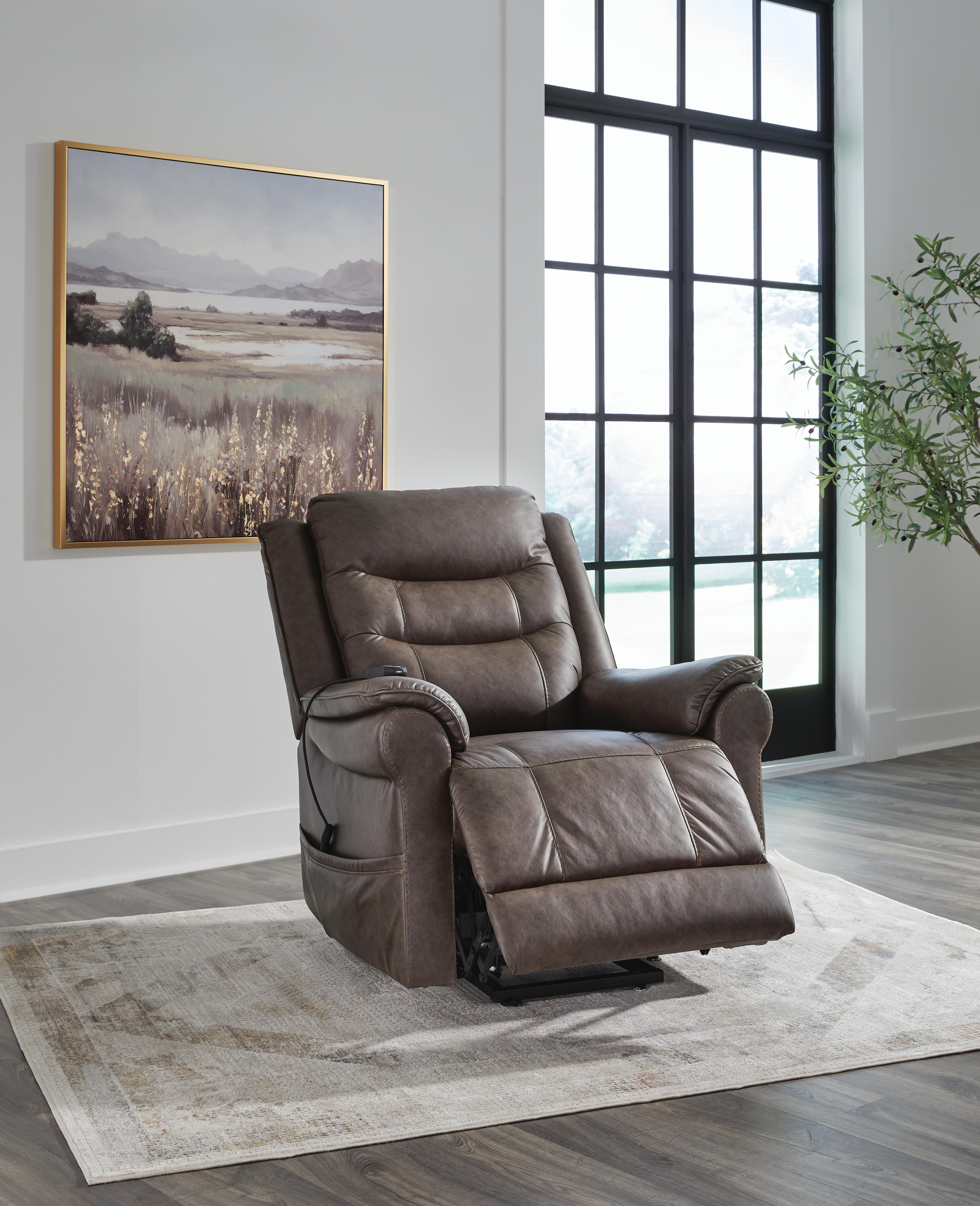 【りえ】アシュレイファニチャー オットマン Rent-To-Own Signature Design by Ashley Oatman Power Lift Recliner