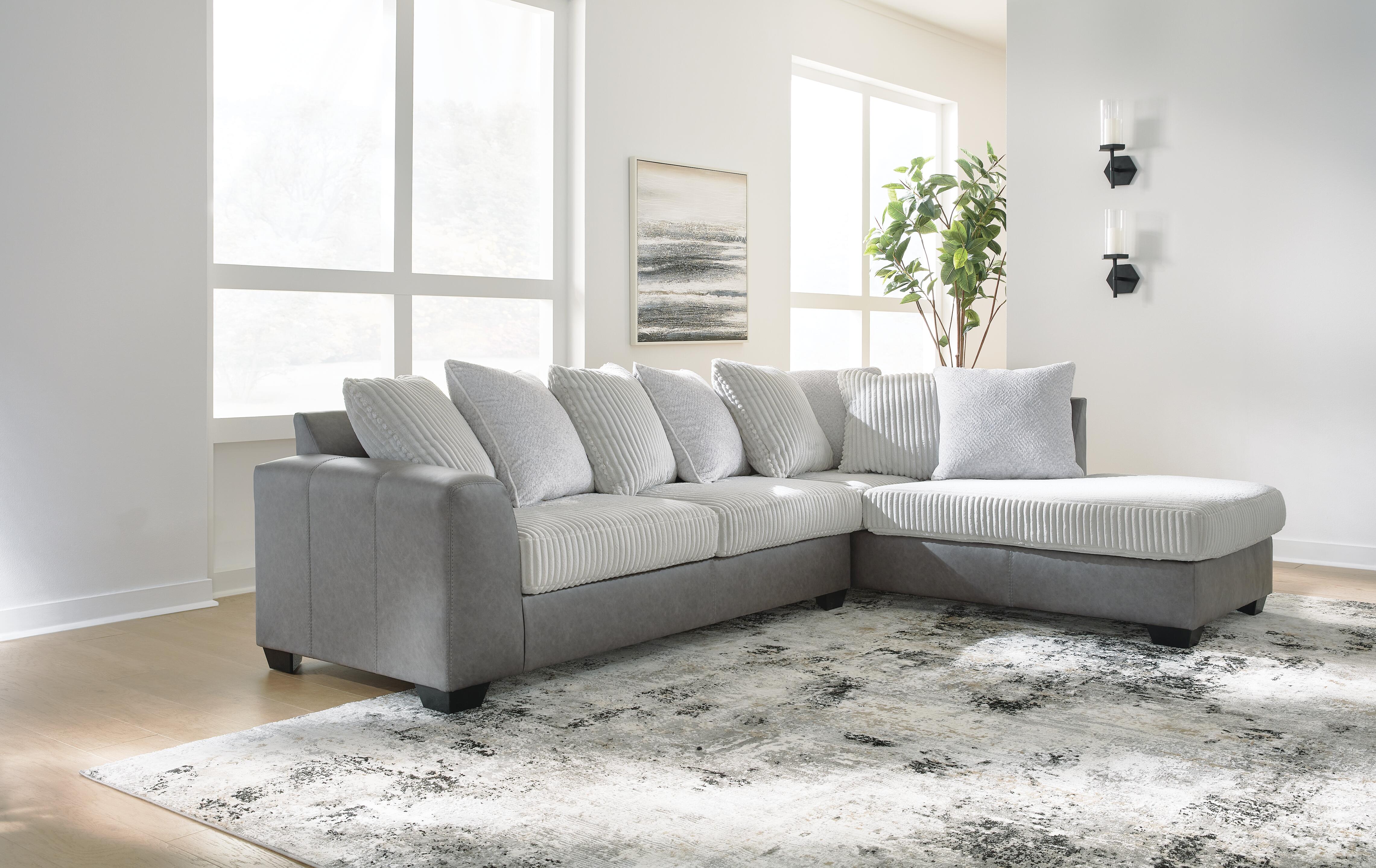 Unity Re clair フィトンチッド2個セット Rent-To-Own Benchcraft Clairette Court 2-Piece Sectional with
