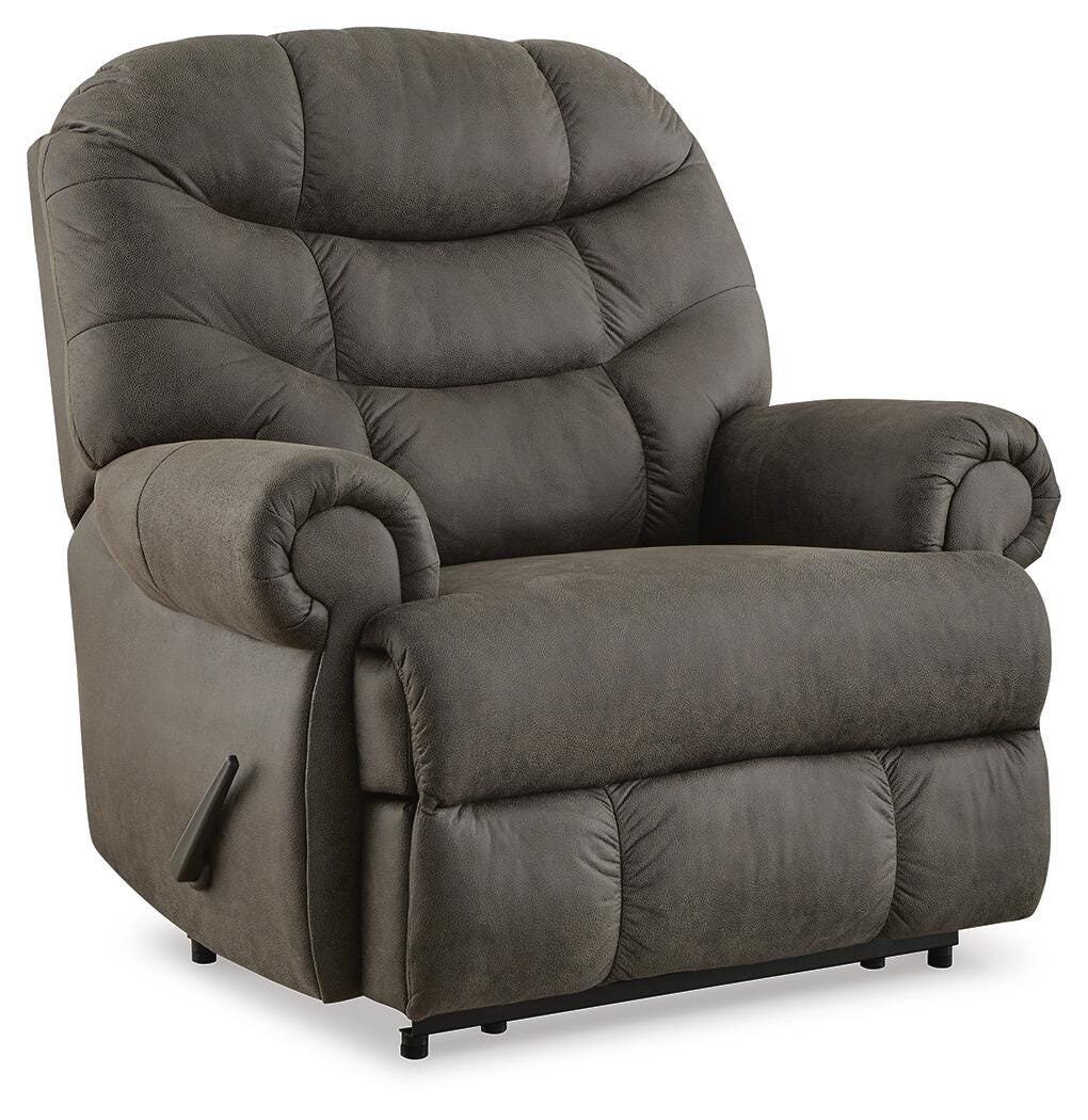 Rent-To-Own Signature Design by Ashley Oversized Recliner-Gunmetal