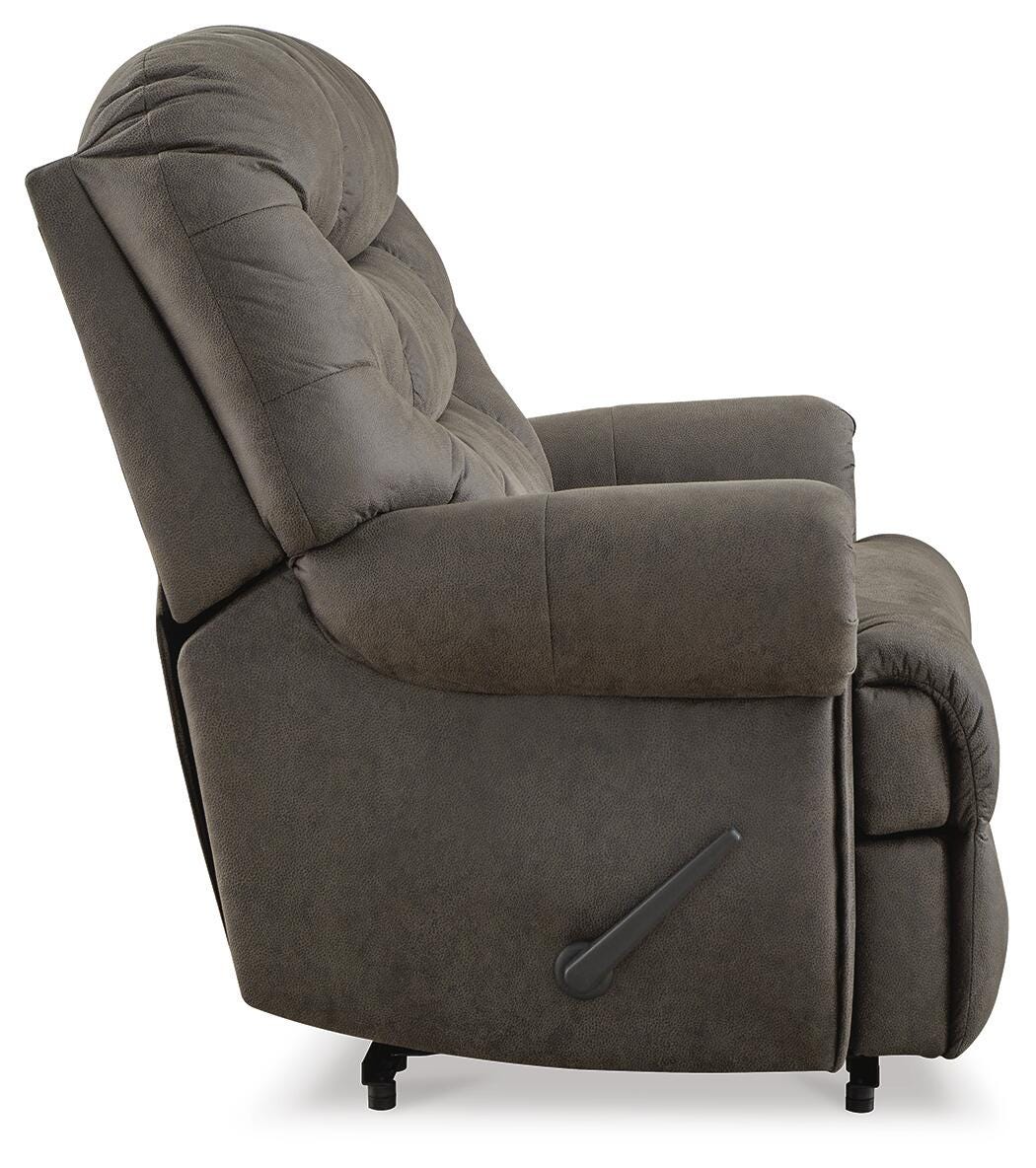 Rent-To-Own Signature Design by Ashley Oversized Recliner-Gunmetal