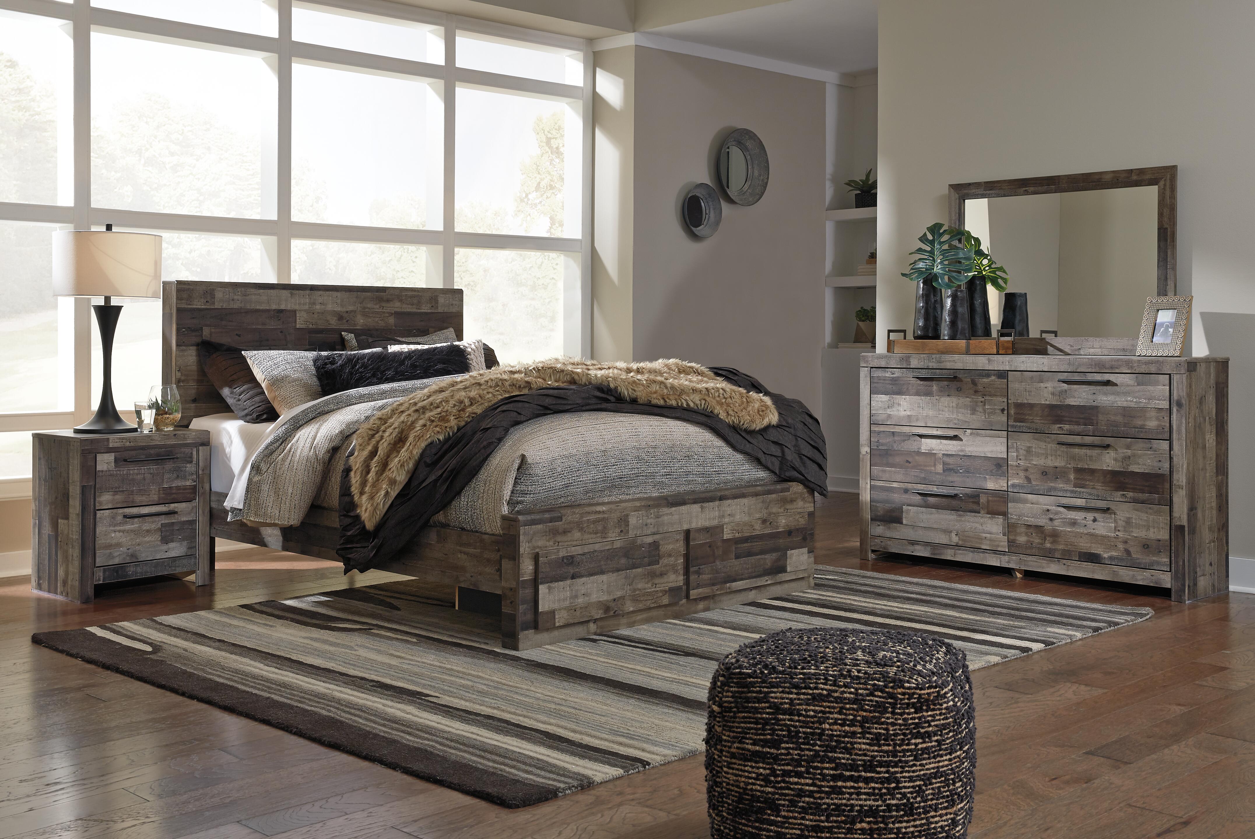 Rent-To-Own Benchcraft Derekson Queen Panel Storage Bed with