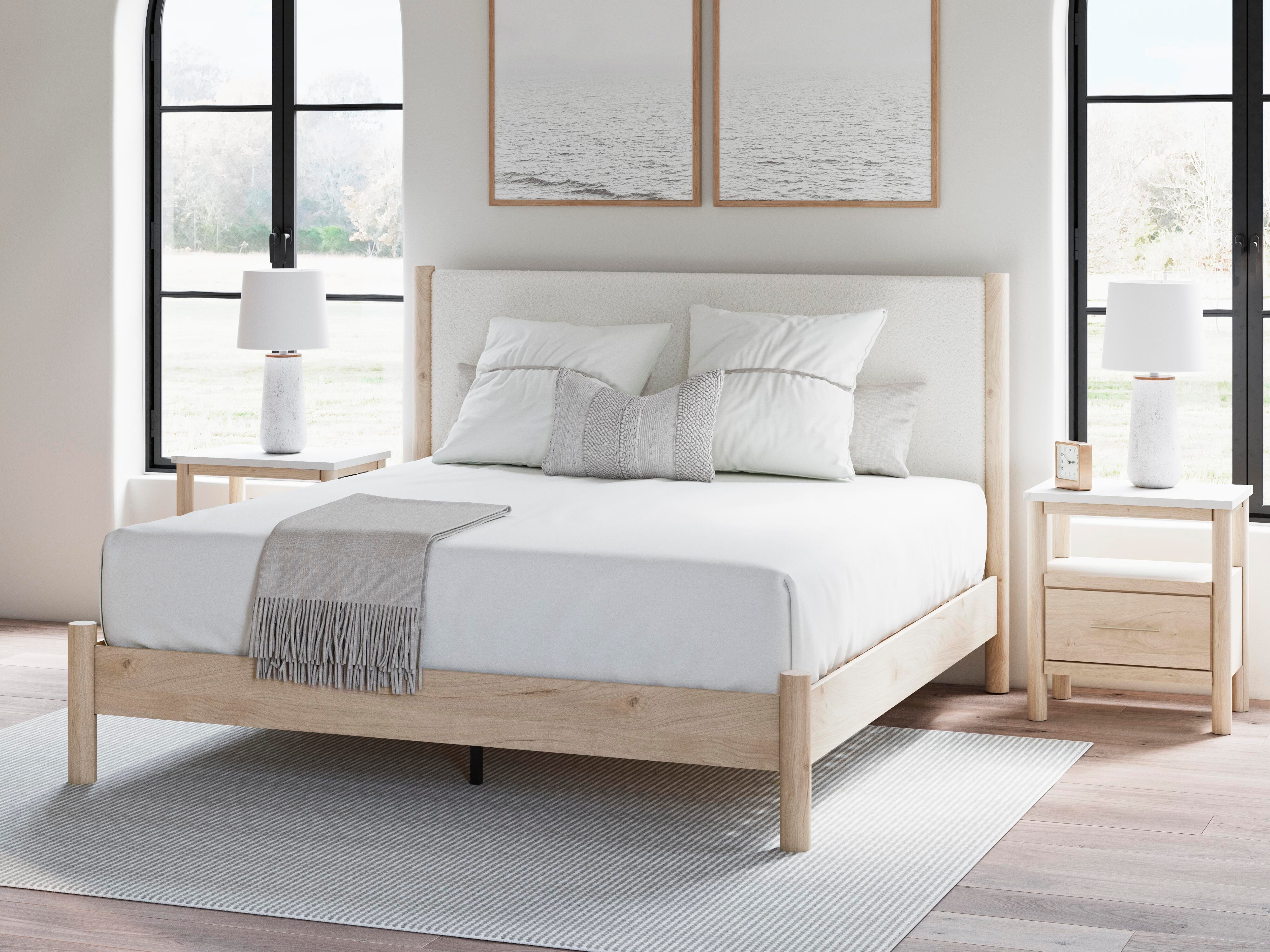 Rent-To-Own Signature Design by Ashley Cadmori King Upholstered