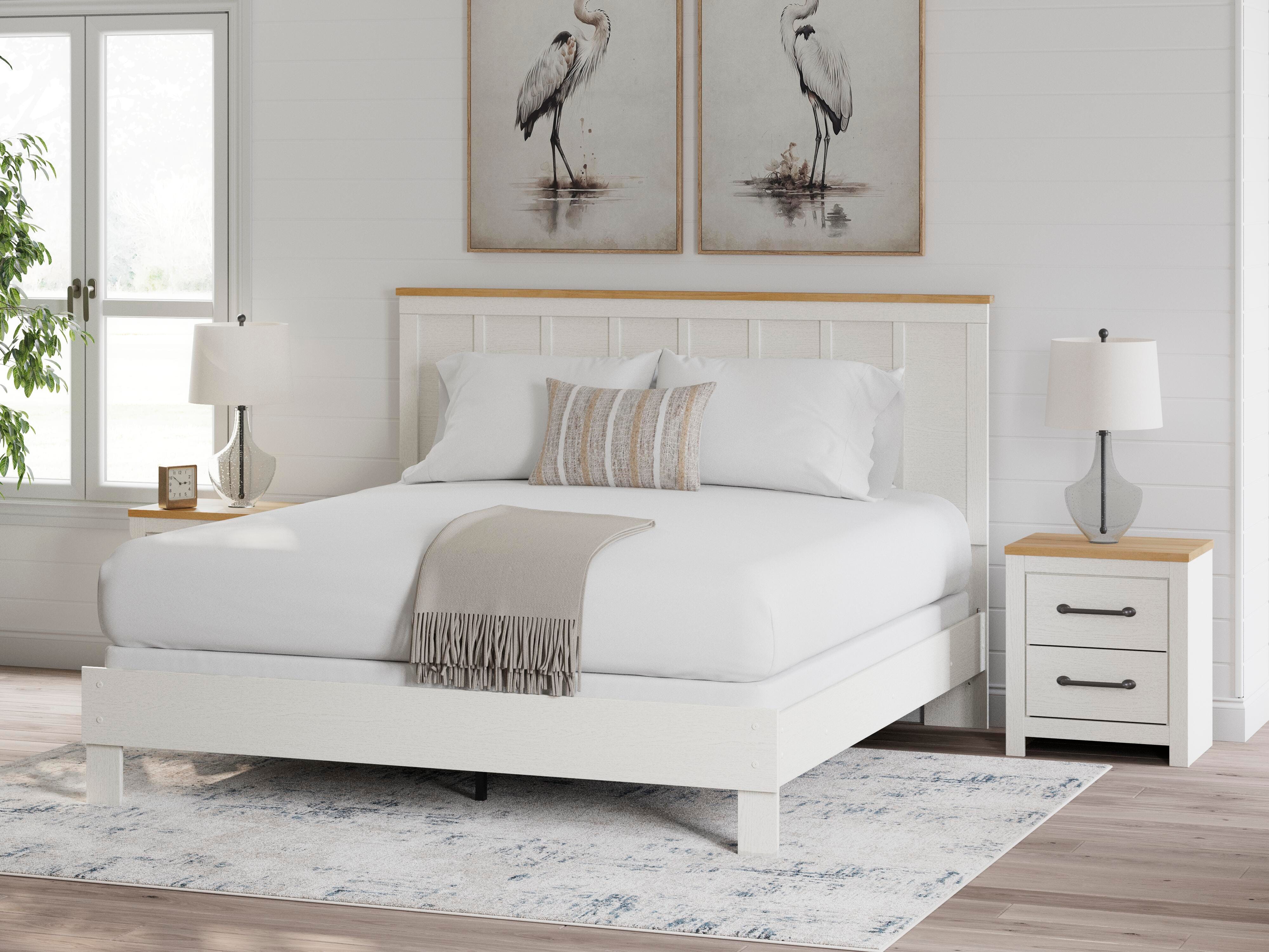 Rent-To-Own Benchcraft Linnocreek King Panel Bed, Dresser and