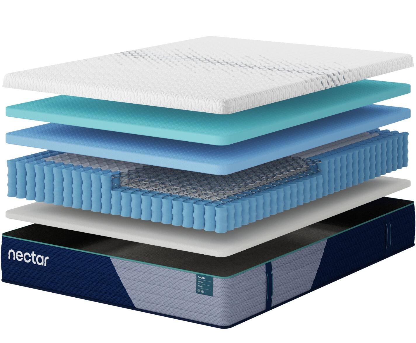 Rent-To-Own Nectar Premier Hybrid 5.1 Queen Mattress-White | Rent