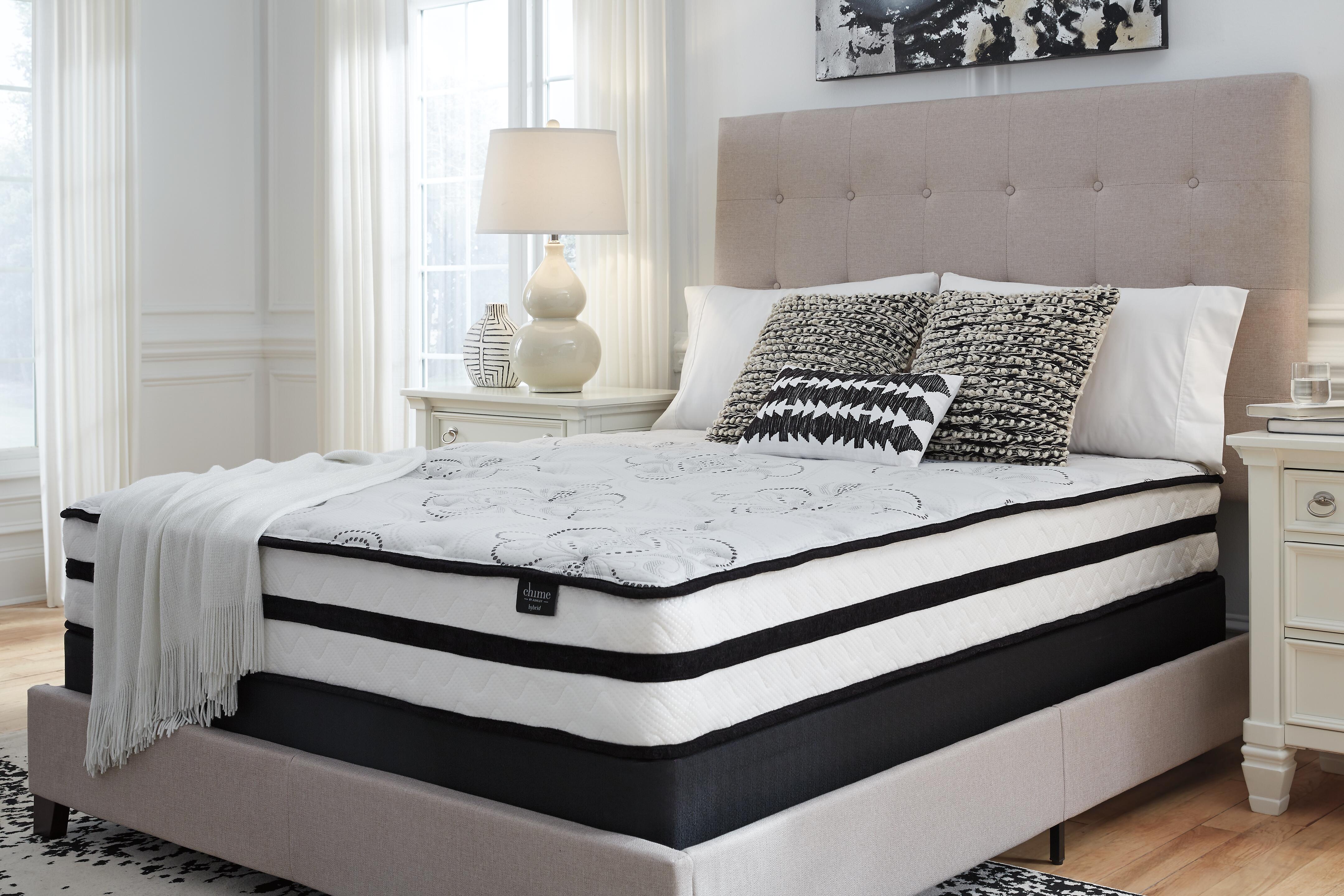 Rent-To-Own Sierra Sleep by Ashley Chime 10 Inch Hybrid Queen