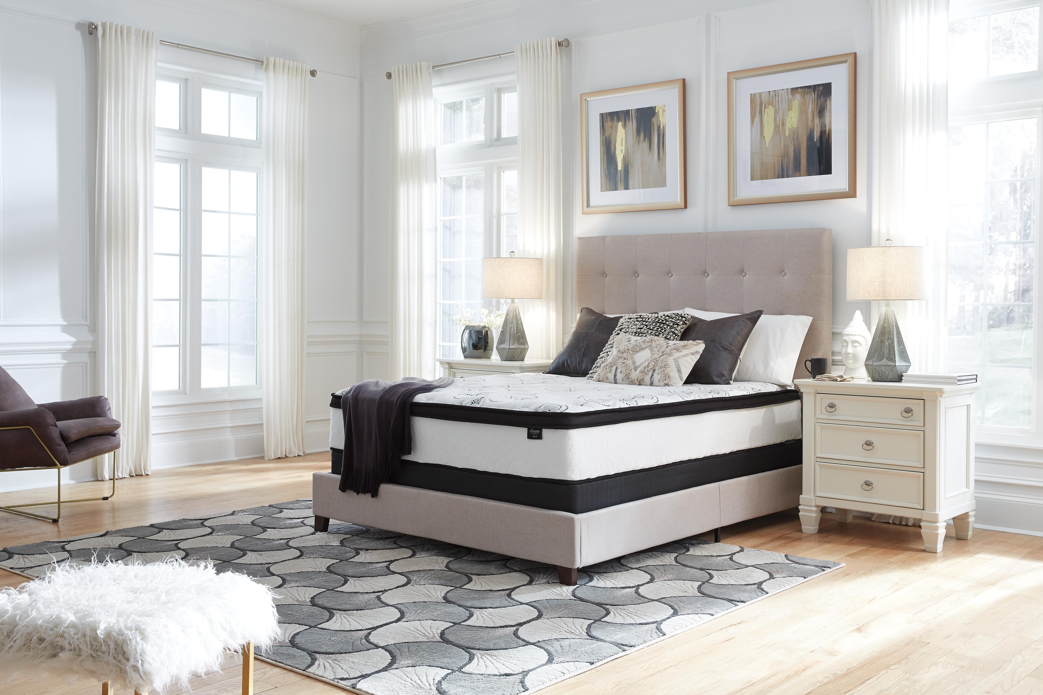 Rent-To-Own Sierra Sleep by Ashley Chime 12 Inch Hybrid Queen