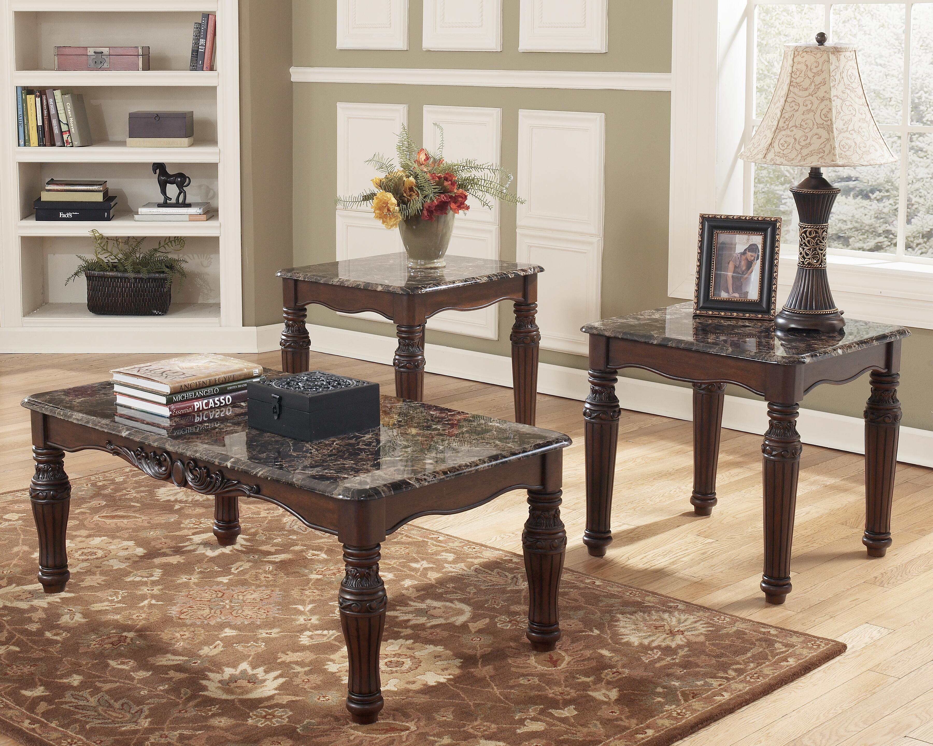 Rent-To-Own Signature Design by Ashley North Shore Table (Set of 3