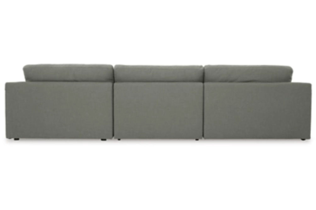 Benchcraft Elyza 3-Piece Sectional with Chaise-Smoke