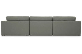 Benchcraft Elyza 3-Piece Sectional with Chaise-Smoke