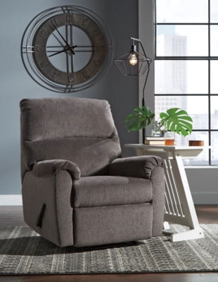 Rent-To-Own Signature Design by Ashley Nerviano Recliner-Gray