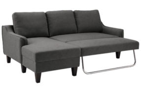 Signature Design by Ashley Jarreau Sofa Chaise Sleeper and Chair-Gray