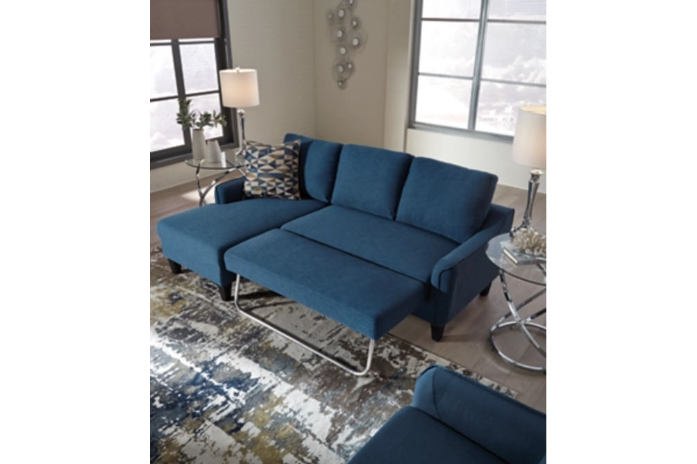 Signature Design by Ashley Jarreau Sofa Chaise Sleeper-Blue