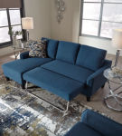 Signature Design by Ashley Jarreau Sofa Chaise Sleeper-Blue