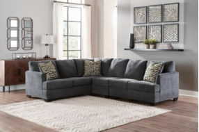 Signature Design by Ashley Ambrielle 3-Piece Sectional-Gunmetal