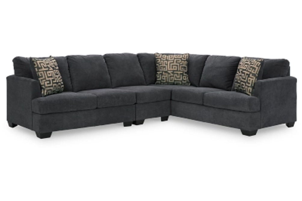 Signature Design by Ashley Ambrielle 3-Piece Sectional-Gunmetal