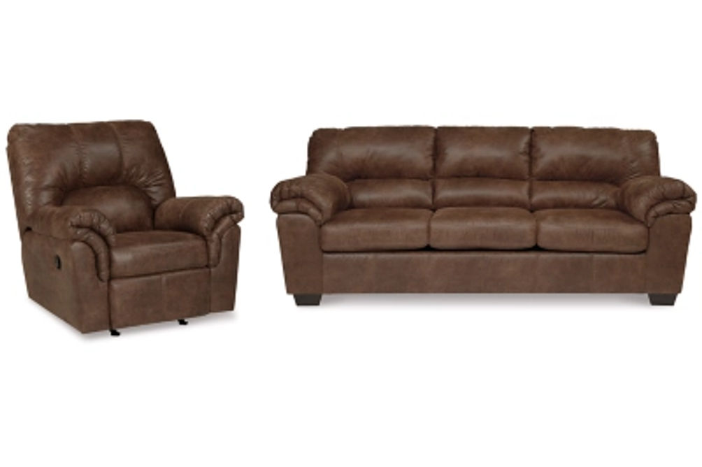 Signature Design by Ashley Bladen Sofa and Recliner-Coffee