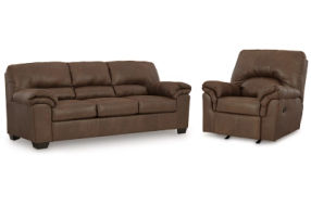 Signature Design by Ashley Bladen Sofa and Recliner-Coffee