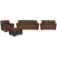 Signature Design by Ashley Bladen Sofa, Loveseat, Chair and Ottoman-Coffee