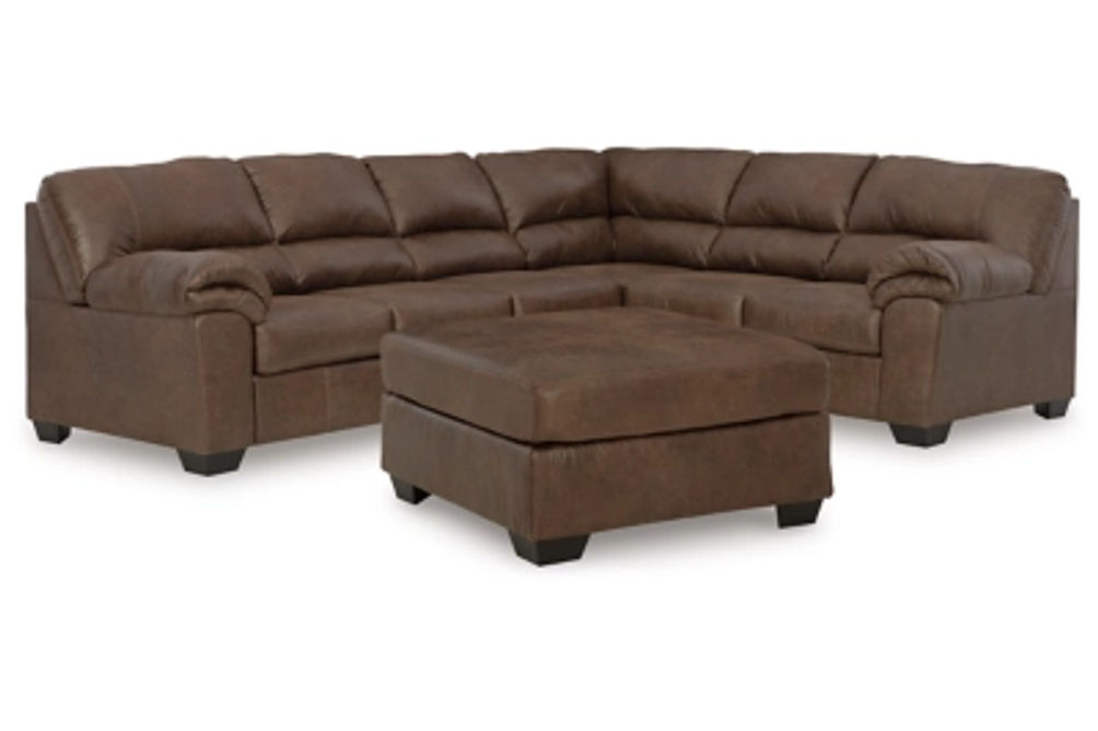 Signature Design by Ashley Bladen 3-Piece Sectional with Ottoman-Coffee