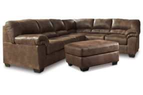 Signature Design by Ashley Bladen 3-Piece Sectional with Ottoman-Coffee