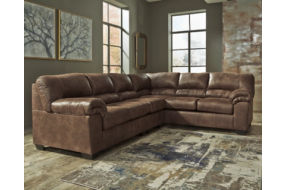 Signature Design by Ashley Bladen 3-Piece Sectional with Ottoman-Coffee