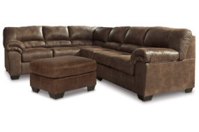 Signature Design by Ashley Bladen 3-Piece Sectional with Ottoman-Coffee