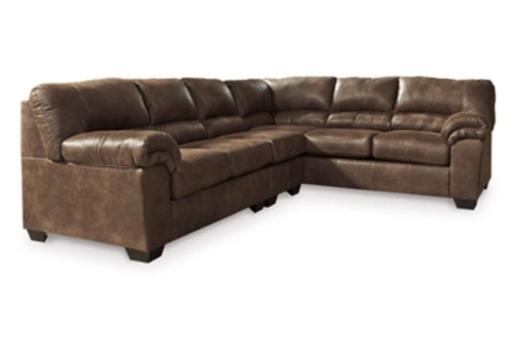 Signature Design by Ashley Bladen 3-Piece Sectional with Ottoman-Coffee