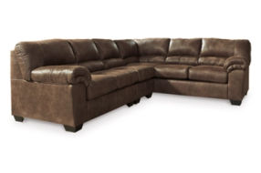 Signature Design by Ashley Bladen 3-Piece Sectional with Ottoman-Coffee