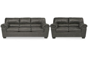 Signature Design by Ashley Bladen Full Sofa Sleeper and Loveseat-Slate