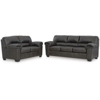 Signature Design by Ashley Bladen Sofa and Loveseat-Slate