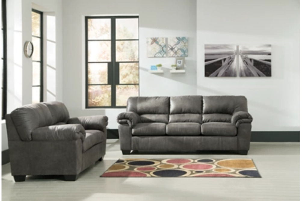 Signature Design by Ashley Bladen Full Sofa Sleeper and Loveseat-Slate