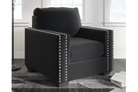 Signature Design by Ashley Gleston Chair and Ottoman-Onyx