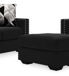 Signature Design by Ashley Gleston Loveseat, Chair and Ottoman-Onyx