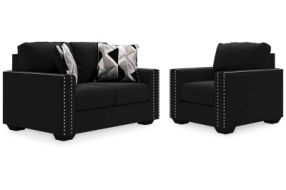 Signature Design by Ashley Gleston Loveseat and Chair-Onyx