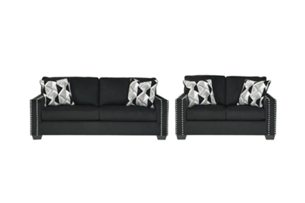 Signature Design by Ashley Gleston Sofa and Loveseat-Onyx