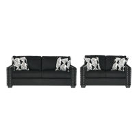 Signature Design by Ashley Gleston Sofa and Loveseat-Onyx