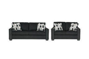 Signature Design by Ashley Gleston Sofa and Loveseat-Onyx