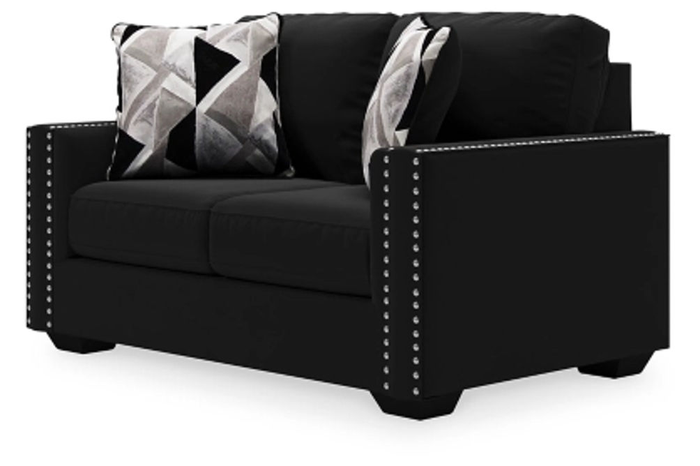 Signature Design by Ashley Gleston Loveseat, Chair and Ottoman-Onyx