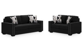 Signature Design by Ashley Gleston Sofa and Loveseat-Onyx