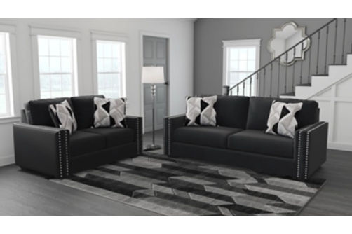 Signature Design by Ashley Gleston Sofa and Loveseat-Onyx