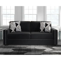 Signature Design by Ashley Gleston Sofa and Loveseat with Ottoman-Onyx