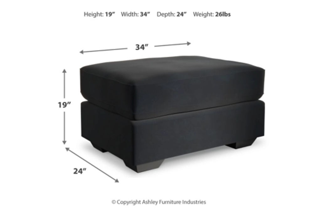 Signature Design by Ashley Gleston Loveseat, Chair and Ottoman-Onyx