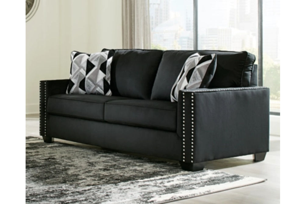 Signature Design by Ashley Gleston Sofa and Loveseat with Chair-Onyx