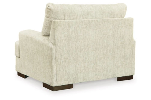 Signature Design by Ashley Caretti Oversized Chair and Ottoman-Parchment