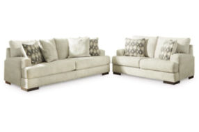 Signature Design by Ashley Caretti Sofa and Loveseat-Parchment