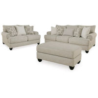 Benchcraft Asanti Sofa, Loveseat and Ottoman-Fog