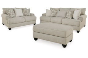 Benchcraft Asanti Sofa, Loveseat and Ottoman-Fog