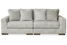 Signature Design by Ashley Regent Park 2-Piece Sectional Loveseat-Pewter