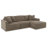 Benchcraft Raeanna 3-Piece Sectional Sofa with Chaise-Storm