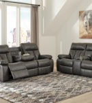 Signature Design by Ashley Willamen Reclining Sofa and Loveseat-Quarry